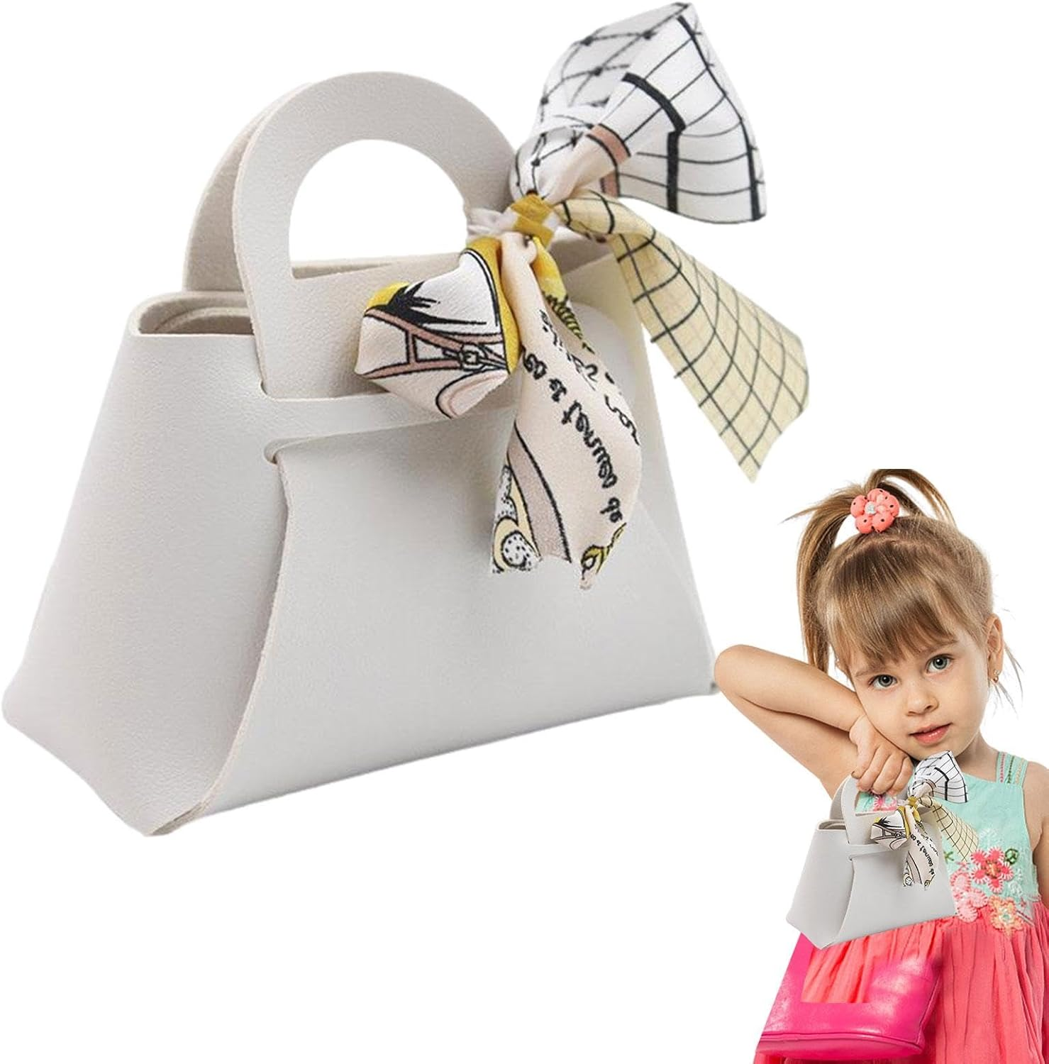 Leather Candy Gift Bag - Leather Gift Wrapping Boxes with Ribbon, Chocolate Candy Bag Wedding | Small Gift Boxes, Gift Bag for Baby Shower, Christmas, Wedding