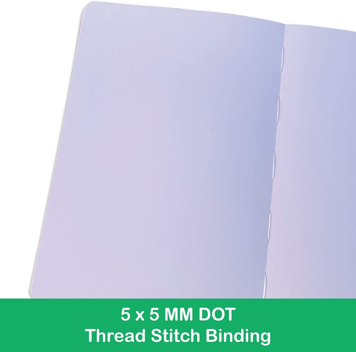 A5 Dotted Notebook - Bullet Dot Grid Journal - 180G Thick Bamboo Paper - 160 Dot Grid Pages 5X5 MM - Waterproof Hardcover - Watercolor Drawing for Artist and Students (BK-1) image number 4