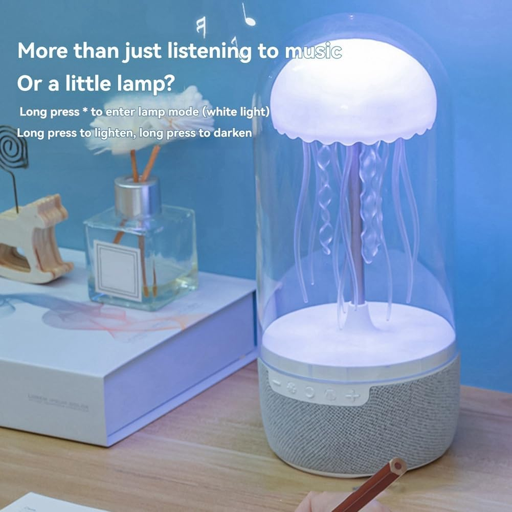 Xioaue Jellyfish Lamp Bluetooth Speaker Colorful Portable Hifi Stereo with 3D Surround Sound, Subwoofer, Home Theater System image number 3