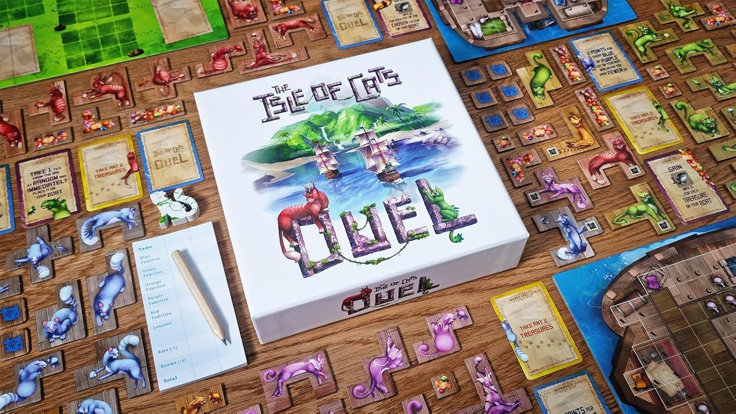 The City of Games | the Isle of Cats - Duel | Strategy Board Game | 2 Players, Ages 8+