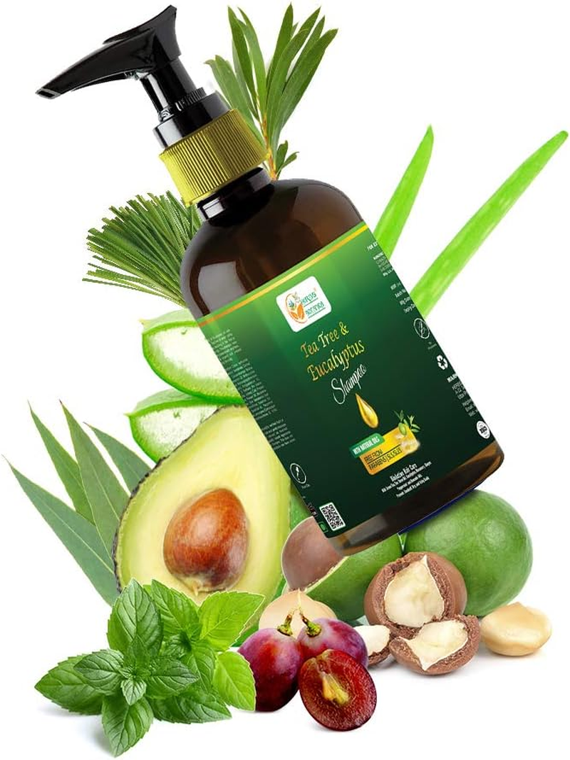 Herbs Botanica Organic Eucalyptus & Tea Tree Oil Hair Repair Shampoo 6.76 Fl Oz | 200 ML No Sls/Sulphate, No Parabeen, No Silicon image number 2