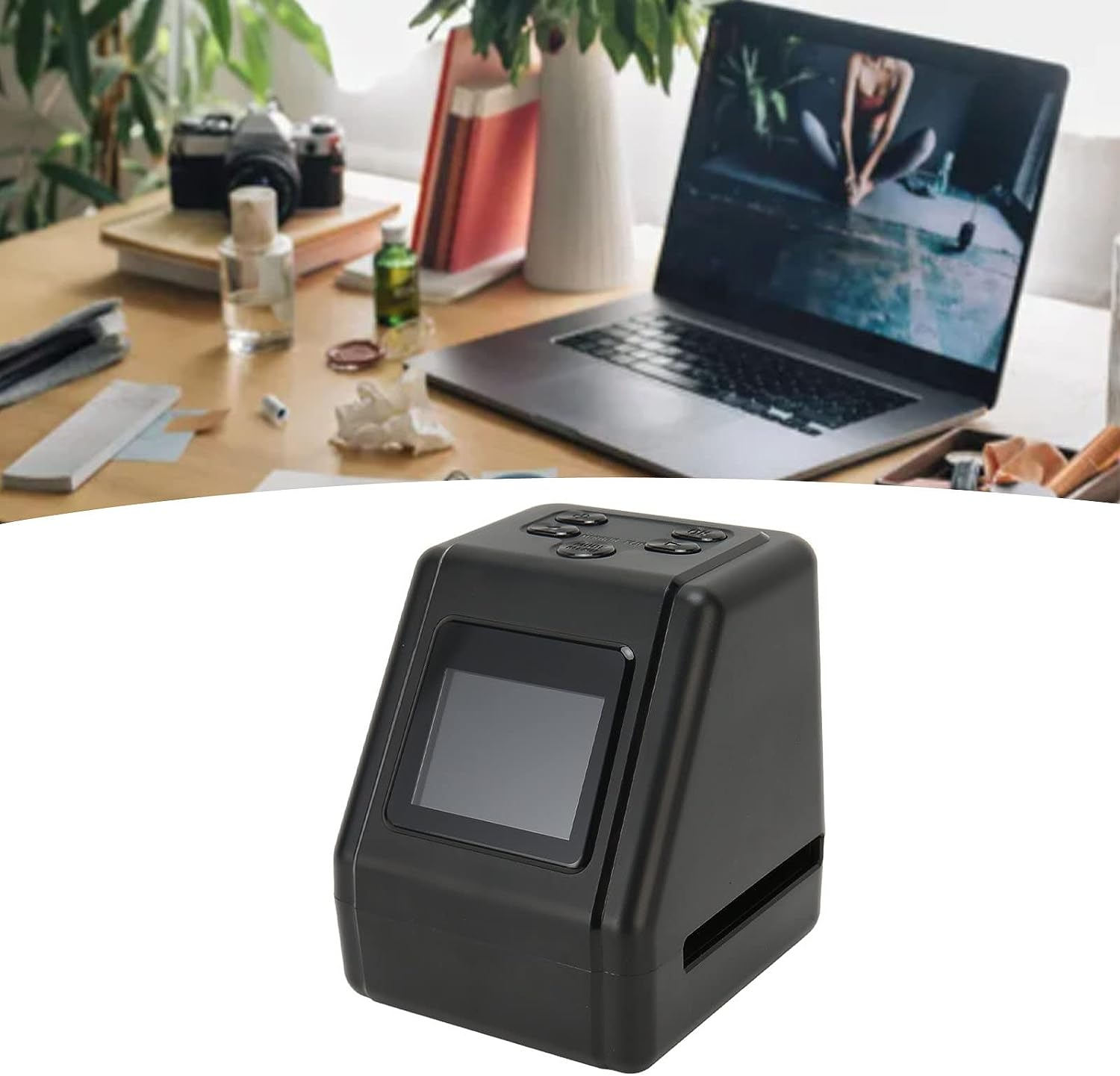 Digital Film Scanner, 12MP Slide Negative Scanner with 2 Inch LCD Screen for Convert 135 126 110 Super 8 Films Slides to Digital JPEG, Photo Scanner for PC Laptop Phone - B image number 6