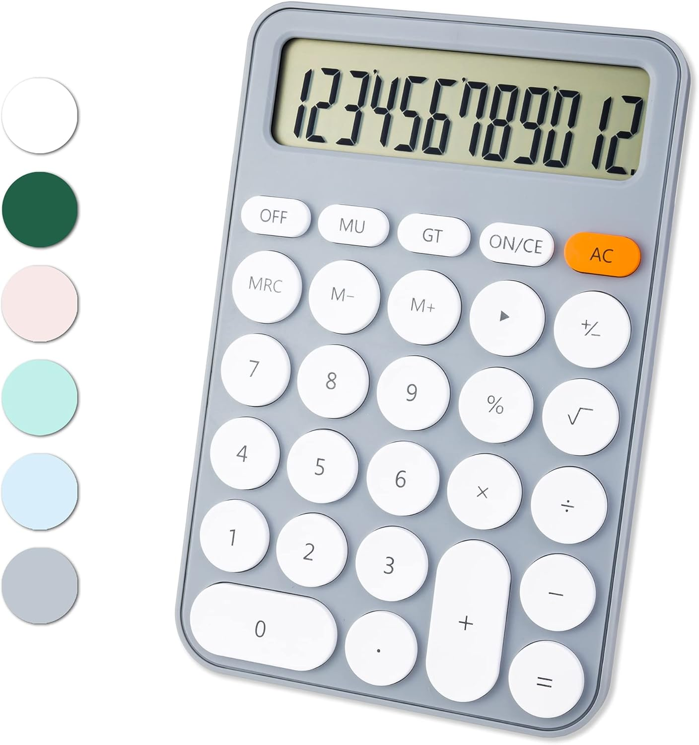 Standard Calculator 12 Digit,6.2 * 4.2In Desktop Large Display and Buttons,Calculator with Large LCD Display for Office,School, Home & Business Use,Automatic Sleep,15 &deg;Tilt Screen