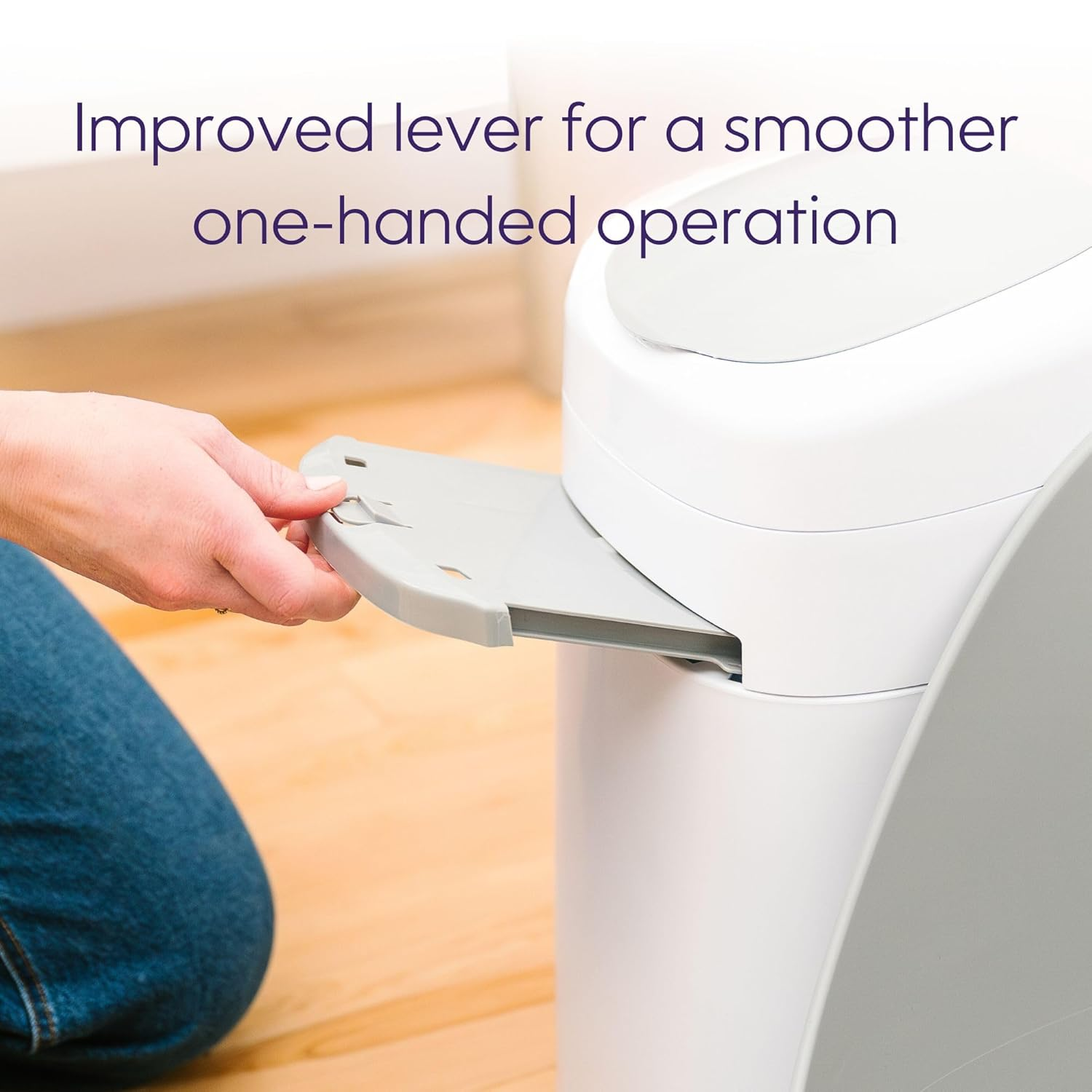 Litter Genie Style Pail |Cat Litter Waste Disposal System for Odor Control | Includes 1 Square Refill Bag image number 3