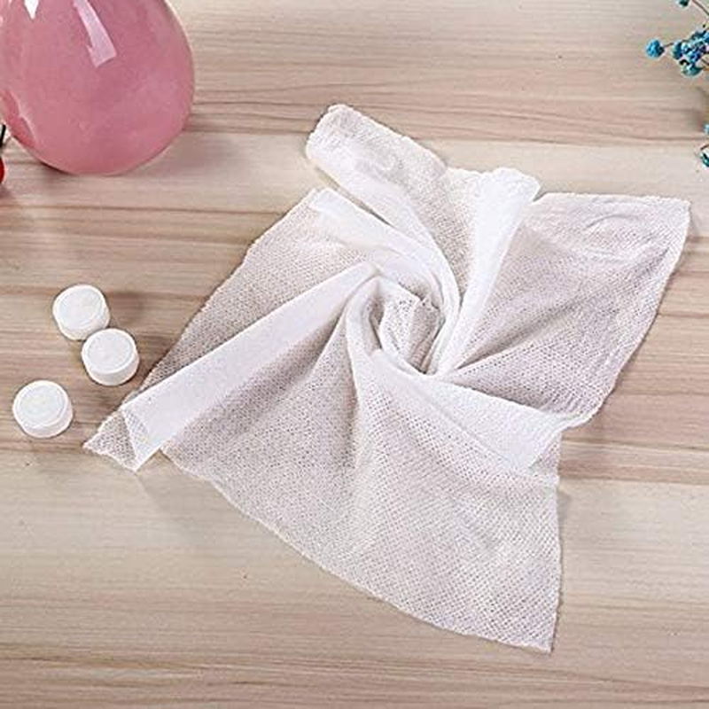 Healthgoodsau - Compressed Disposable Towel Tissue Wipes | Coin Tissues for Travel, Camping, Outdoors | Premium Quality, Soft Coin Tissues for Daily Use (Pack of 100) image number 1