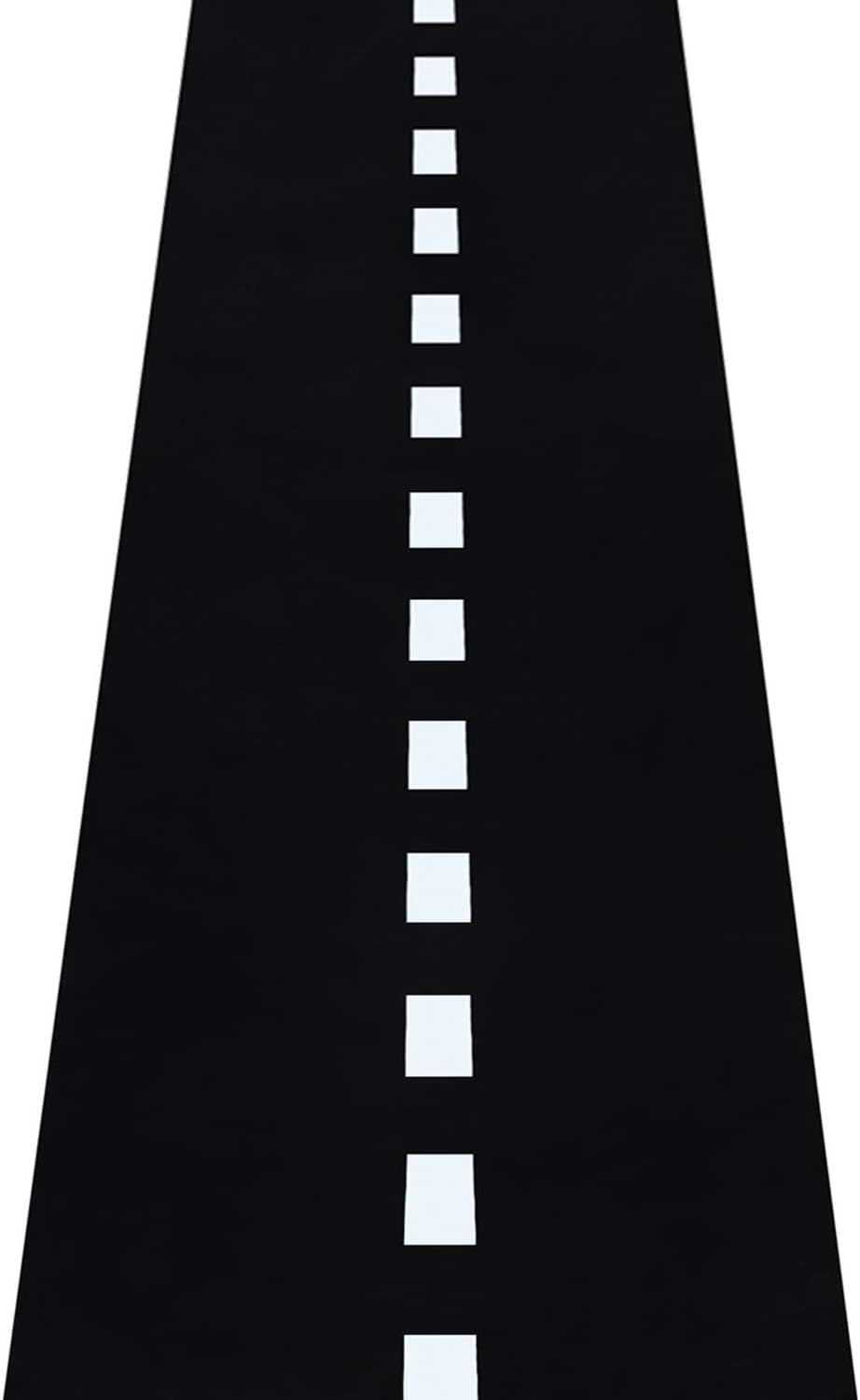 Novelty Place Racetrack Floor Runner - 10 Ft X 2 Ft Black Race Track Running Mat - Sports Race Car Theme Party Entry Table Decorations image number 3