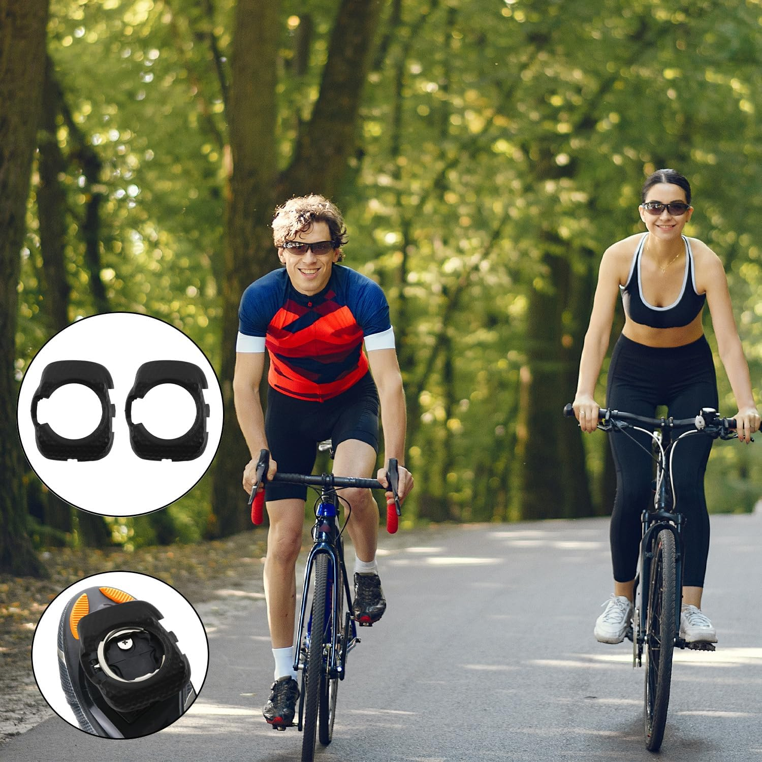 1 Pair Bike Cleats Bicycle Pedal Cover, Quick Release Anti-Slip Pedal Clip for Wahoo Speedplay Zero, Road Bike Sy Speed Cleats Cover image number 3