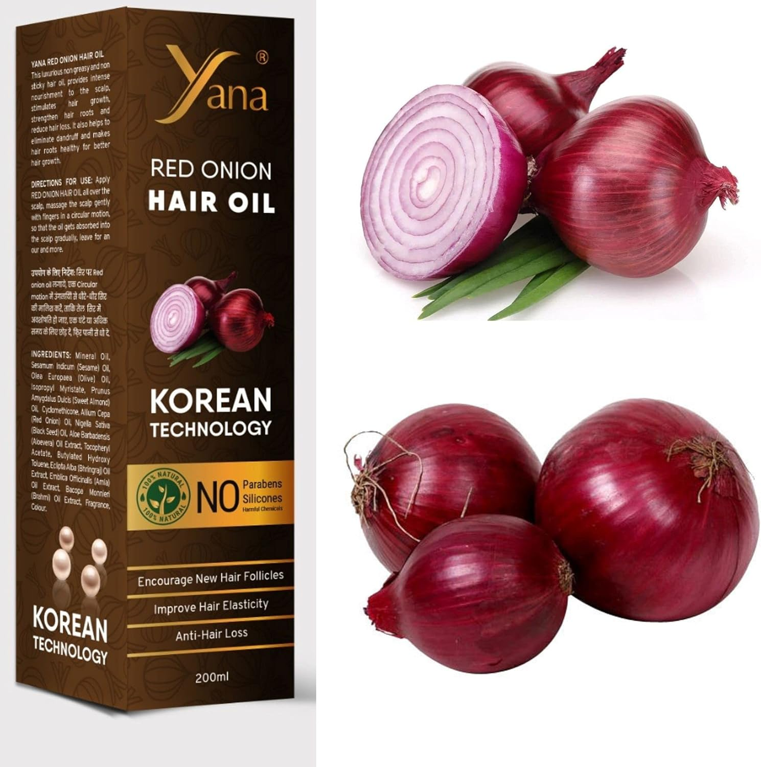 Yana Red Onion Oil for Hair image number 4