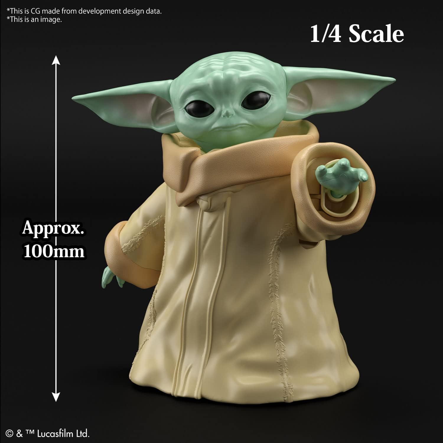 Bandai Hobby - the Mandalorian - Grogu, Bandai Spirits Star Wars Character 1/4 Plastic Model Kit, Small image number 5
