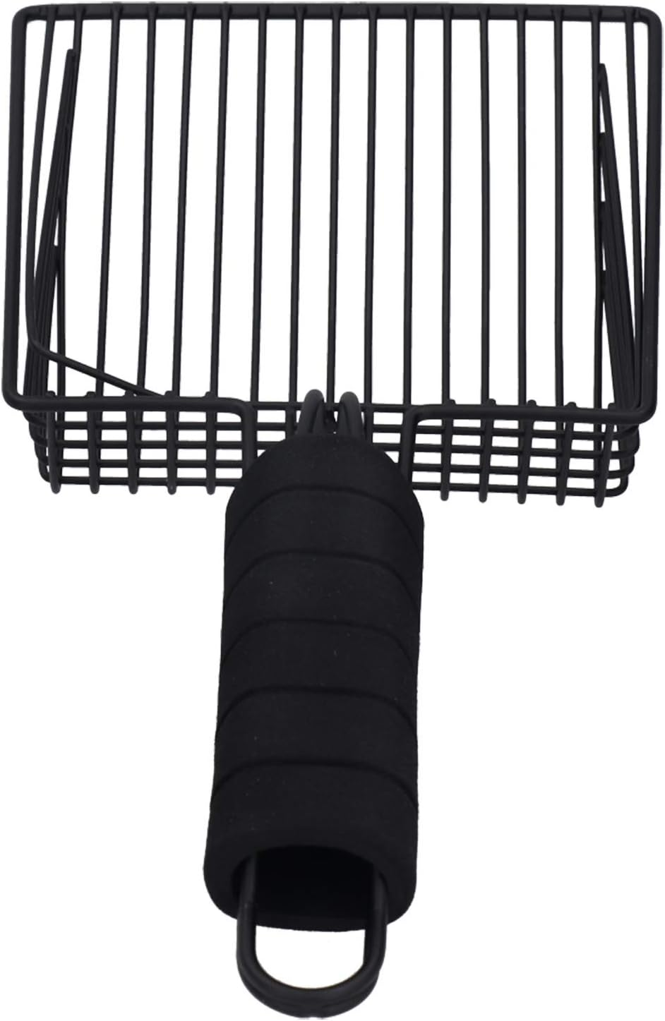 Cat Litter Scoop Cleaning Shovel, Black Reusable Metal Cat Litter Sand Scoop, Non Stick Sifter with Deep Shovel, Pet Cat Cleaning Supplies(L) image number 5