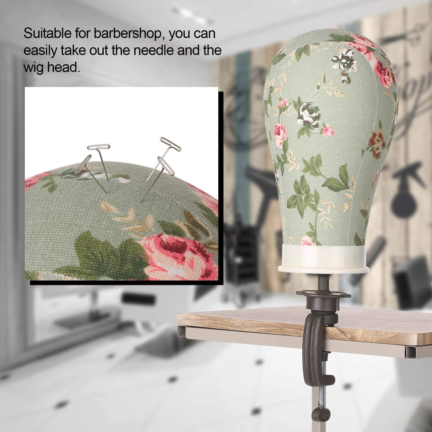 21~25 Inches Wig Head Mannequin Head Wig Display Styling Head with T-Pins Wig Mannequin Head Stand image number 3