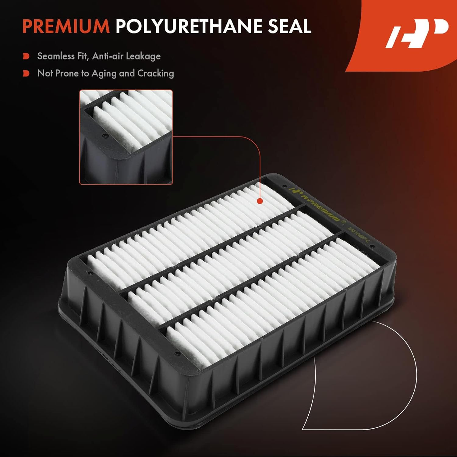 A-Premium Engine Air Filter Compatible with Mitsubishi Outlander 2007-2013, Outlander Sport 2011-2012, Lancer 2008-2015, RVR 2011-2012, Replace# 1500A023 image number 6