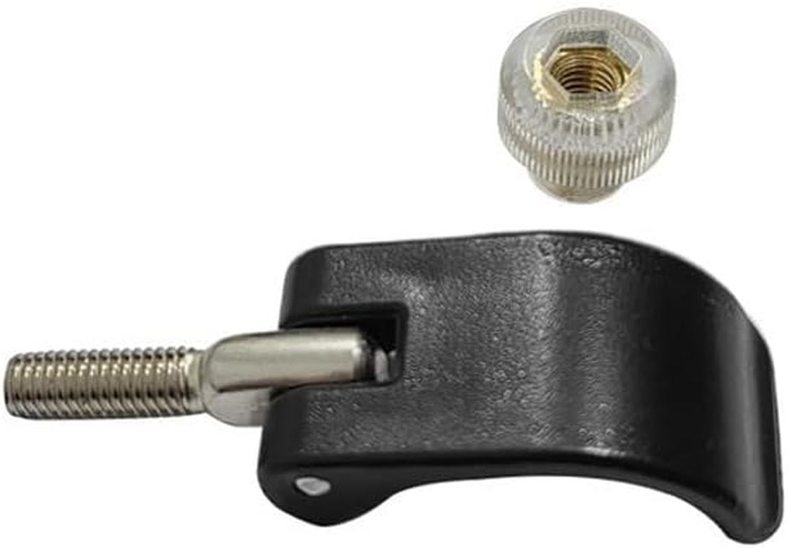 Dracra 6 Pack Trikking Poles Clamp Replacement External Quick Flip Lock Fastener Buckle Clip with Nut Screws for Hiking Pole Walking Stick Camping Mountaining Backpacking Outdoor Repair Spare Parts image number 1