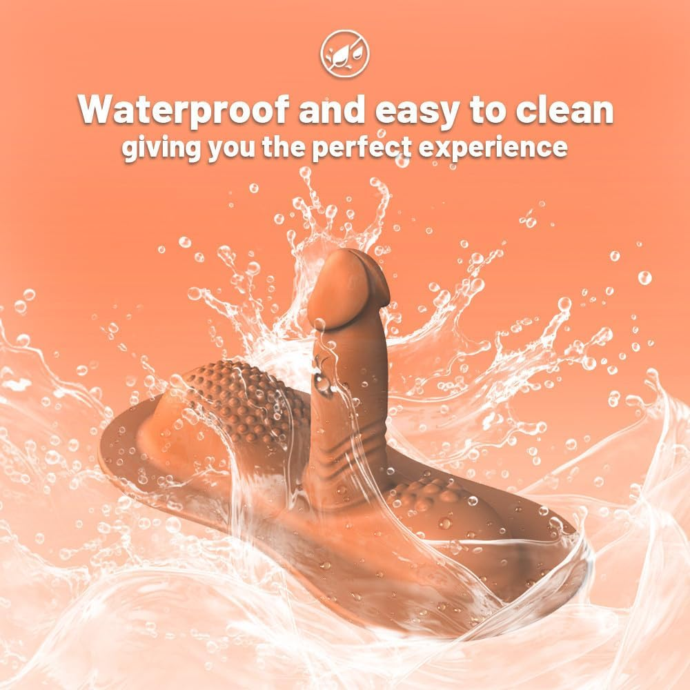 Women Sex Toys Sit and Ride Vibrators Dildo, Remote Control Vibrator G Spot Sex Toys with 10 +10 Vibrating Modes, Adult Sex Toy Games for Women Men Couples image number 5