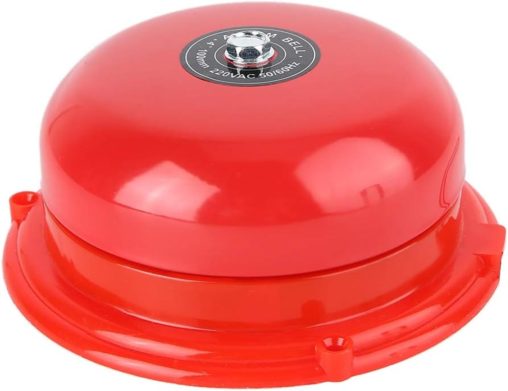 4 Inch Fire Alarm Bell, 100 Db Metal Fire Control Internal Impact Type Electric Safety Bell 12 V/24 V/220 V (220 V) image number 4