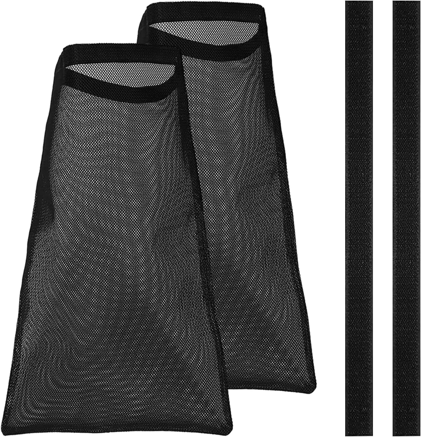 2 Pack Dryer Vent Lint Traps Lint Dust Bag, Dryer Lint Catcher with Magic Tape Capturing Lint and Dust, Dryer Vent Cover for Outdoor Indoor Prevent Fire (Black, 25 * 39Cm) image number 2