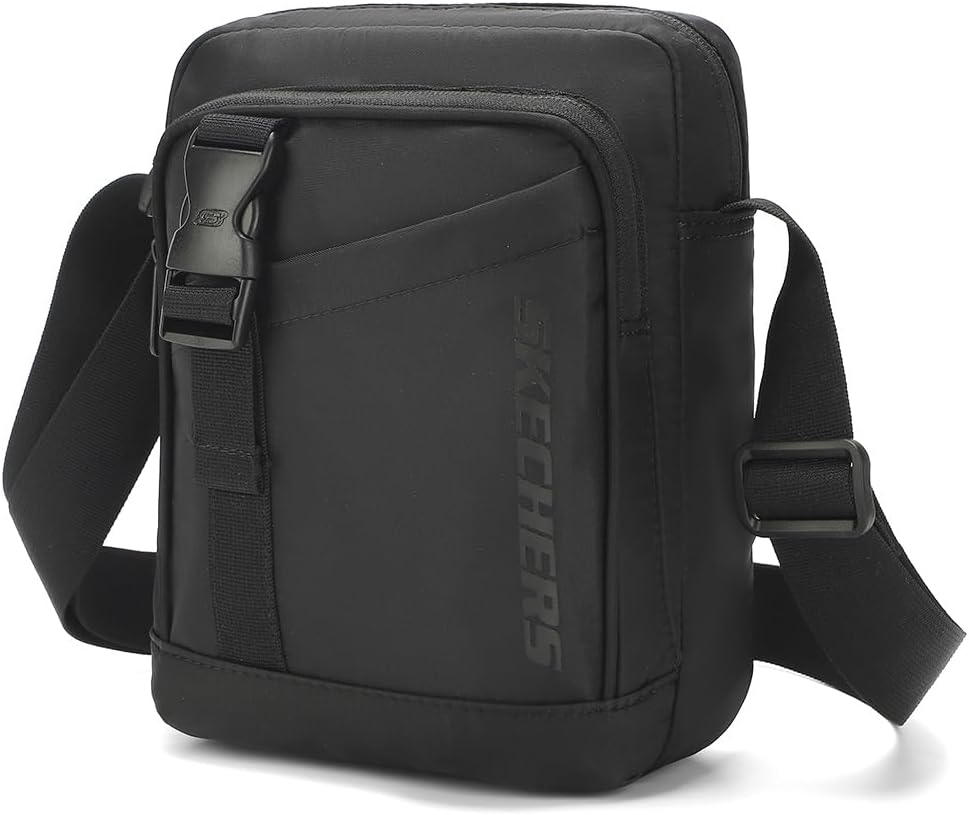 SKECHERS Waterproof Crossbody Messenger Bag for Men/Women, Small Shoulder Satchel Bag for Work/Sports/Travel, Casual Zipper Daypack Purse for Hiking/Cycling/Mountaineering image number 4