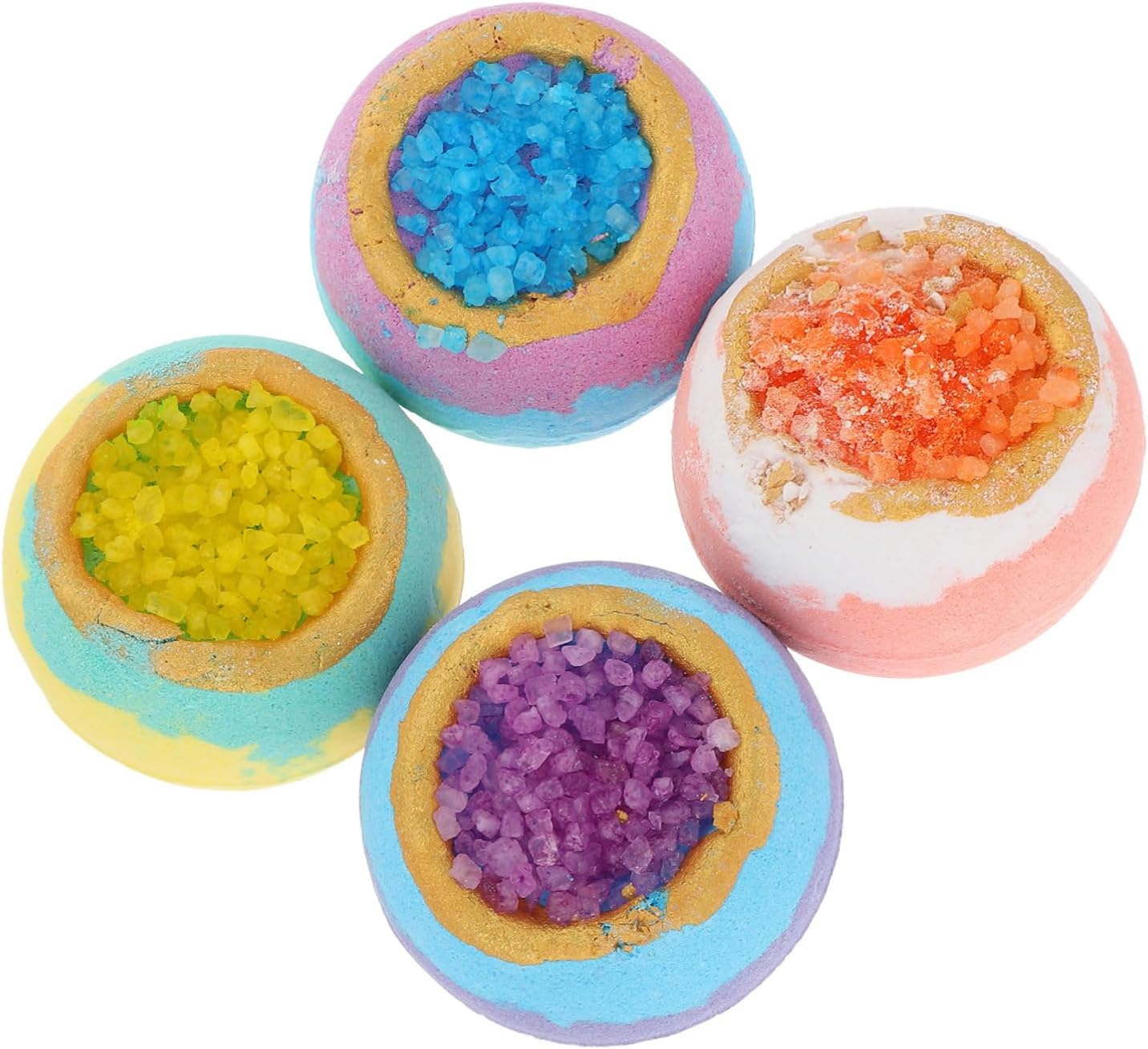 Beatifufu Bathing Bubble Making Balls 4Pcs Set Natural Essential Oil Soft at Home image number 4