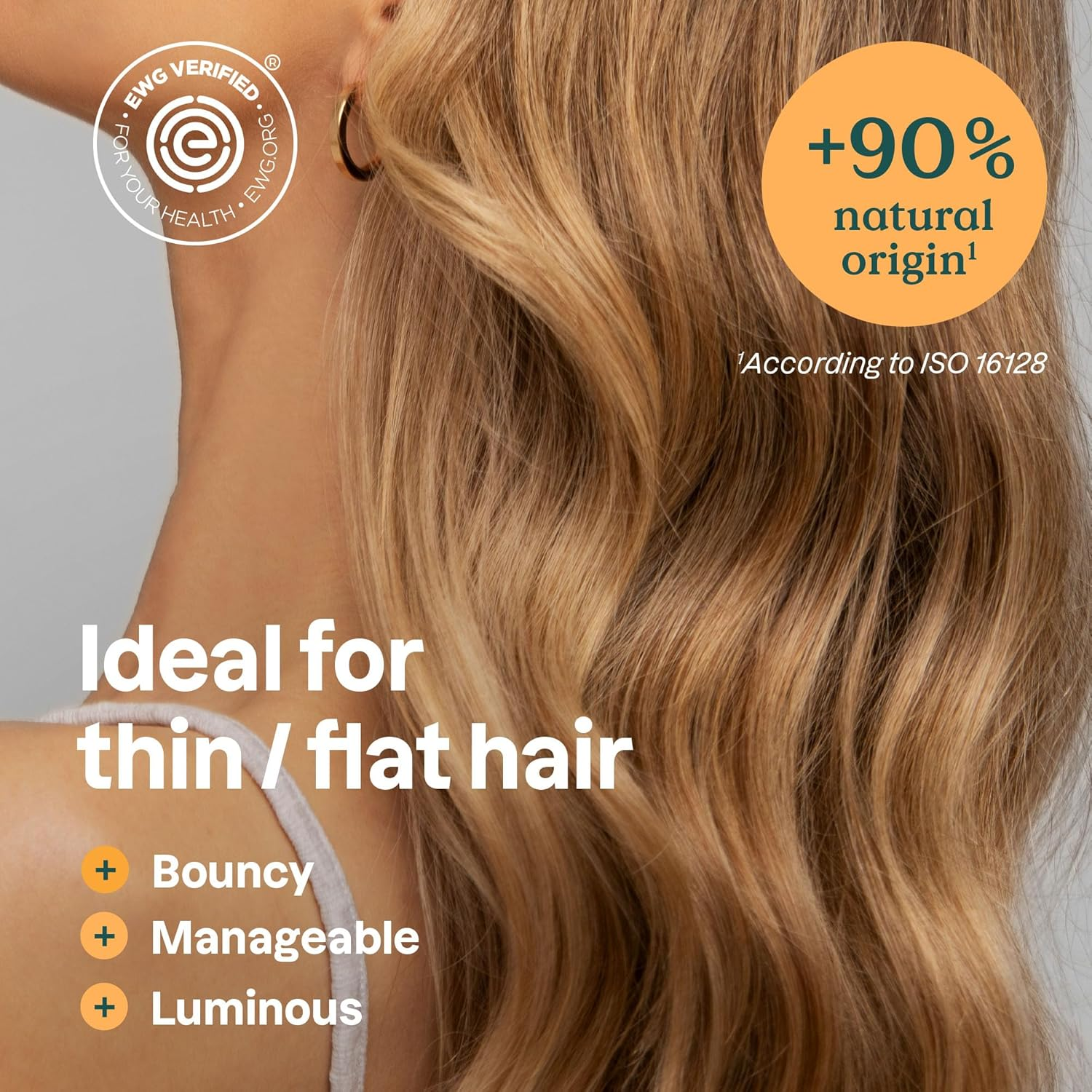 ATTITUDE Volume & Shine Shampoo Bar, Natural Origin, for Thin and Flat Hair, Soy Protein & Red Clay, EWG Verified & Clean Ingredients, Vegan, Orange Blossom & Eucalyptus, 4 Oz image number 2