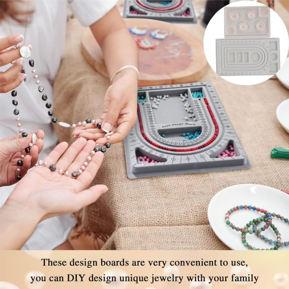 Fabselection 2Pcs Bead Chain Dial Bead Boards for Jewelry Making Bracelet image number 4