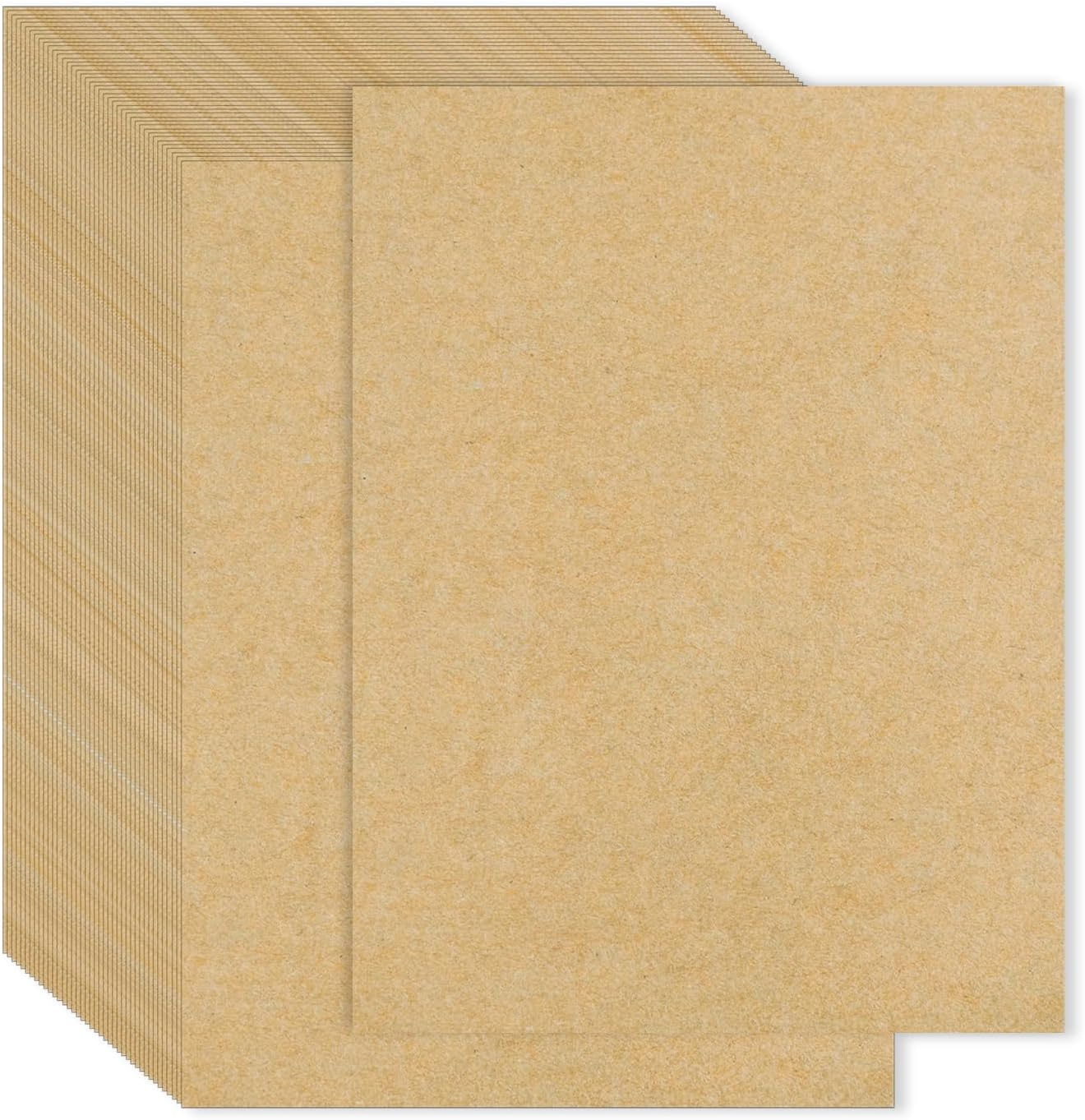 A4 Brown Kraft Paper, 50 Sheets Kraft Cardstocks for DIY Projects and Crafts (29.7 X 21Cm/11.69 X 8.26In) image number 6