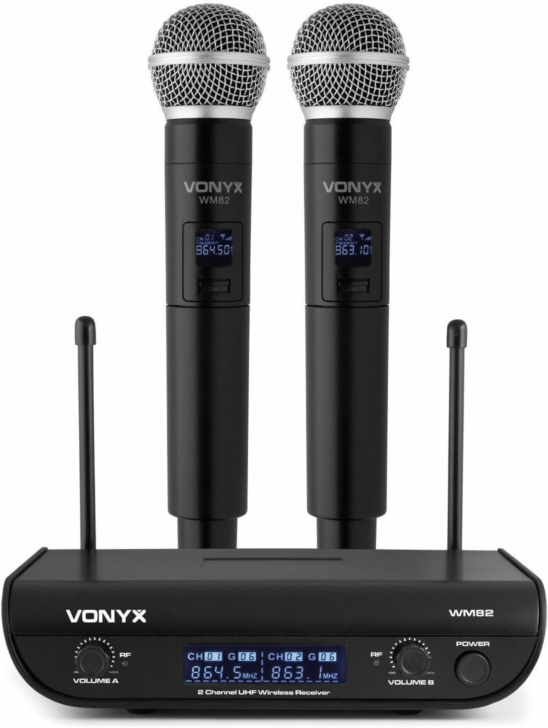 Vonyx WM82HH Dual Wireless Handheld Microphone System image number 4