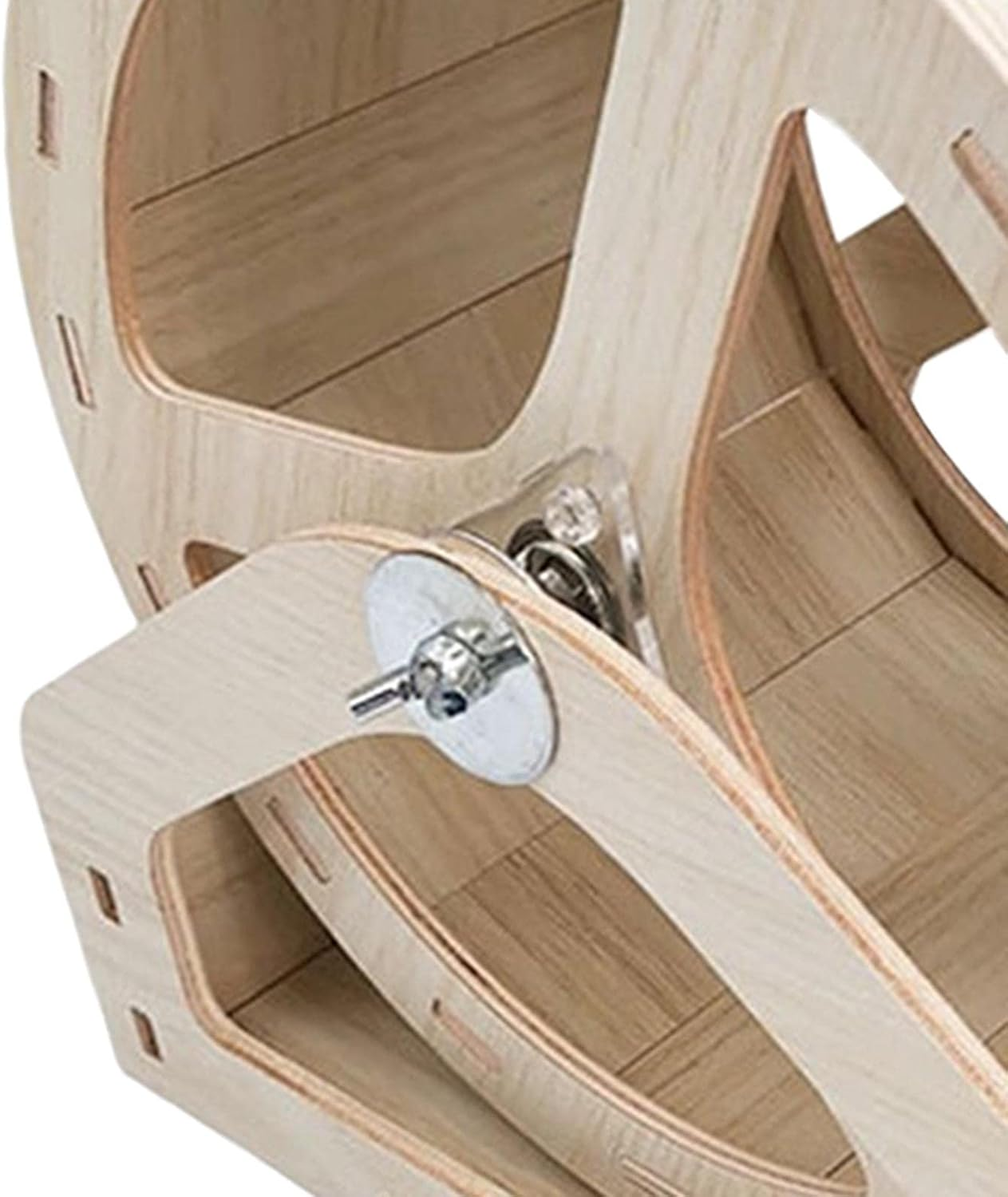 Generic Silent Roller Hamster Running Wheels, Small Pet Rotatory Jogging Wheel Rat Wooden Hamster Exercise Wheel Accessories Small Animals Supplies image number 1