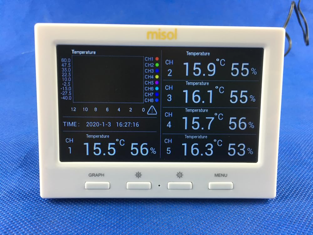 MISOL Wireless Weather Station with 5 Sensors, 5 Channels, Color Screen, Data Logger, Connect to PC image number 3