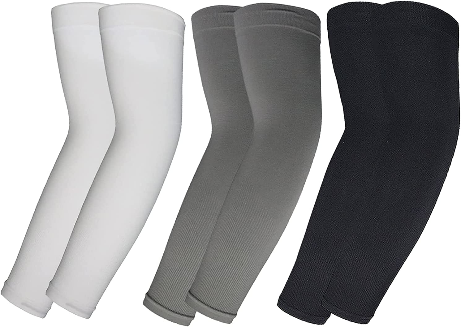 Cooling Arm Sleeves UV Sun Protection Unisex UPF 50 Sun Protection Sleeves for Athletic Sports, Cycling, Running, Football image number 2