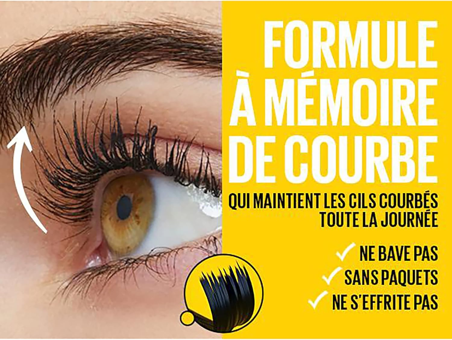 Maybelline New York Mascara Volume & Curve - Colossal Curl Bounce - Very Black - 10Ml image number 3