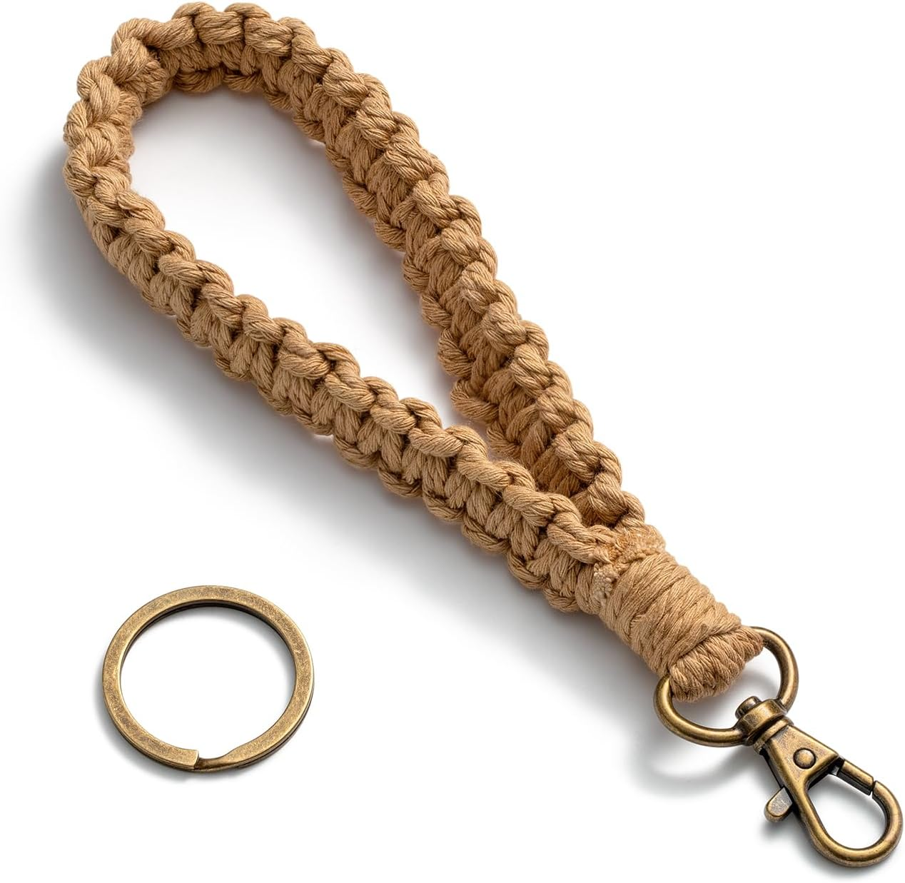 Black Lanyard Universal Hand Wrist Strap Lanyard for Girl Women Bohemian Short Lanyard for Keys,Id Holders,Backpack Decoration