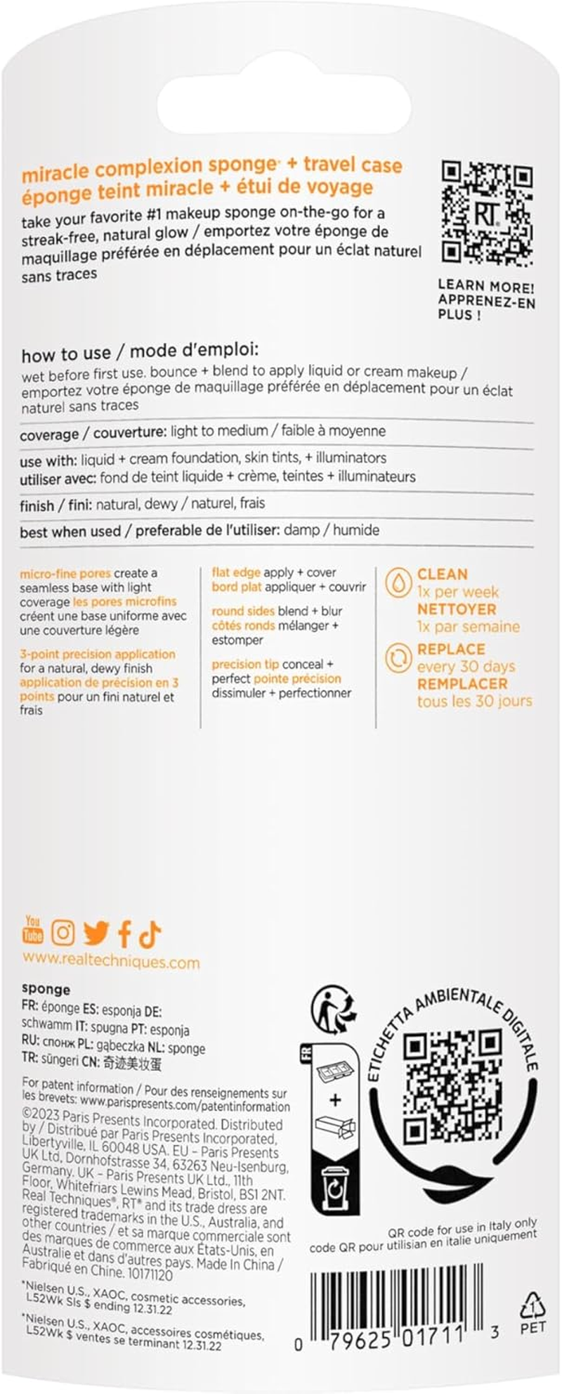 Real Techniques Miracle Complexion Sponge with Case (Pack of 2) image number 5