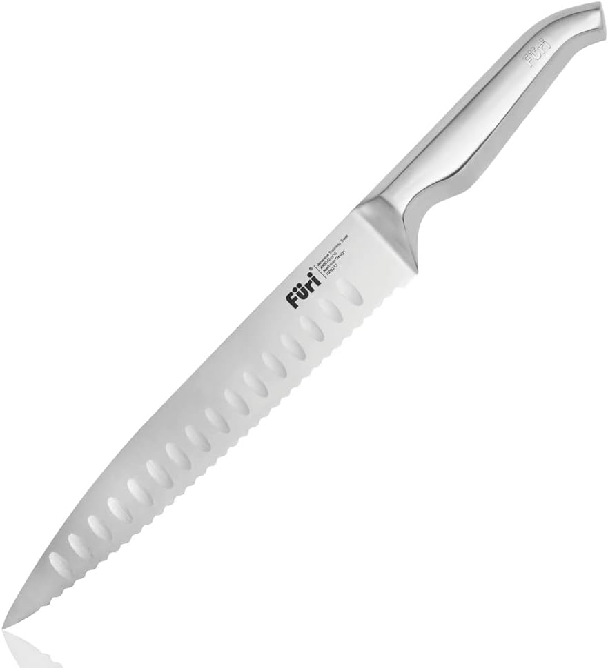 Furi Pro Chef'S Bread Knife 23Cm, 9 1/16", Long Stainless Steel Blade with Rounded Serrations for Effortlessly Slicing Large Loaves without Tearing, Reverse-Wedge Handle, 25-Year Guarantee, Silver image number 3