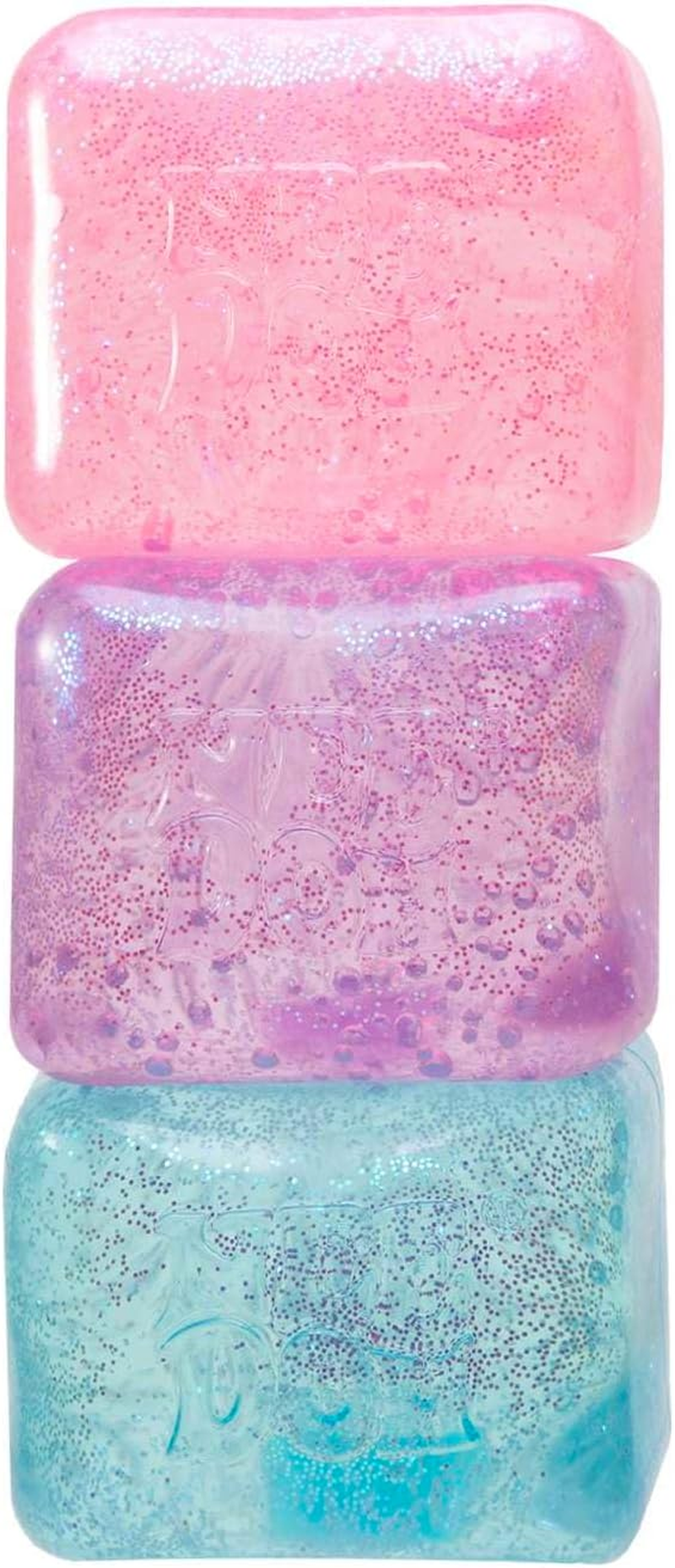Needoh Nice Cube Glitter & Glow, Squishy Sensory Stress Relief Fidget Toy, Calming Cube for Kids and Teens, Assorted Colours, Satisfying Tactile Play, Suitable for Ages 3 and Up image number 4