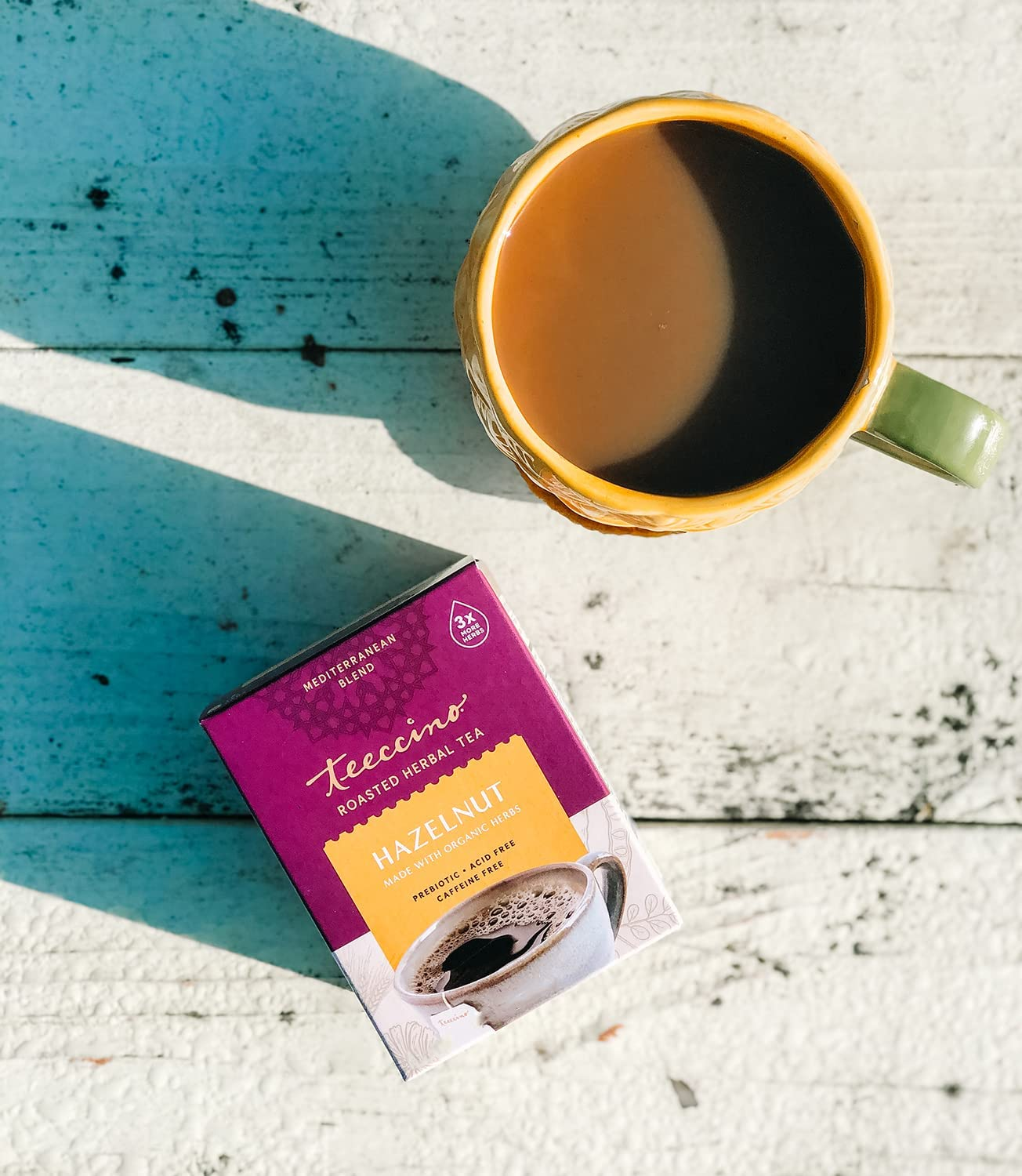 Teeccino Hazelnut Medium Roast Caffeine Free Herbal Tea 150 G, 25 Teabags