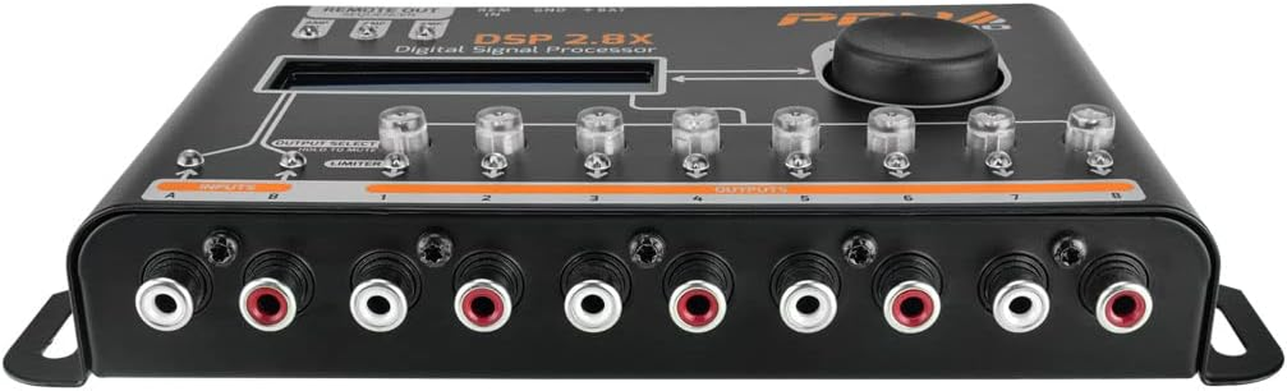 PRV AUDIO Car Audio DSP 2.8X Digital Crossover and Equalizer 8 Channel Full Digital Signal Audio Processor DSP with Sequencer Remote Relay image number 4