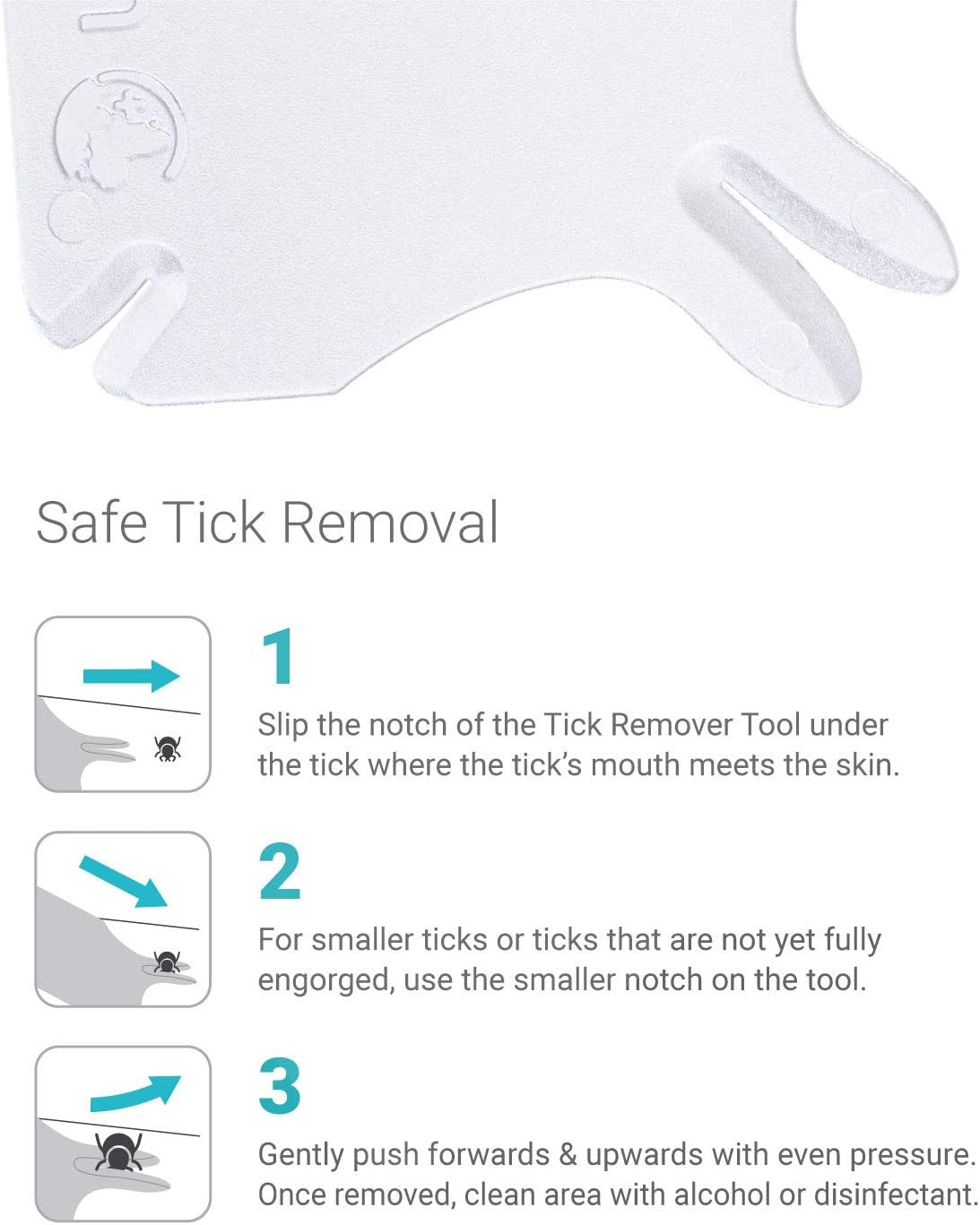 Lifesystems Key-Ring Tick Removal Card for Dogs or Humans, with Magnifying Lens, White image number 5