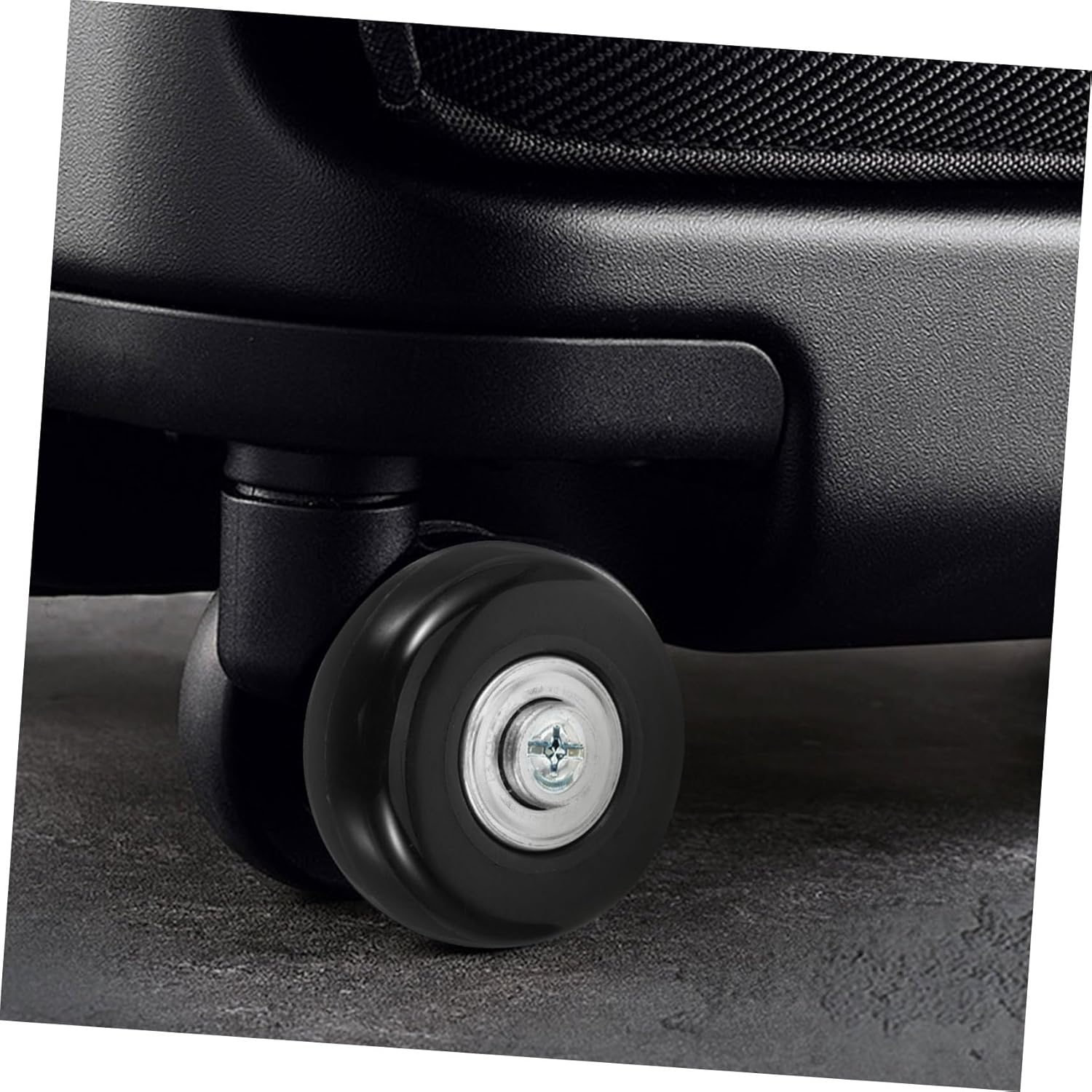 VILLFUL 2Pcs Replacement Luggage Wheels Black 45Mm X 18Mm Swivel Caster Wheels for Suitcase and Travel Bags Easy Installation Repair Kit image number 1