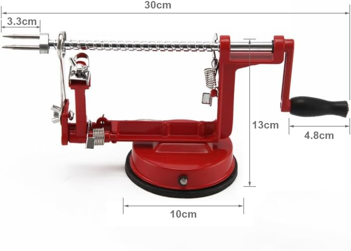 Leona Co 3 in 1 Apple Peeler Slicer Corer with Stainless Steel Blades and Powerful Suction Base for Apples Pears Potatoes image number 4