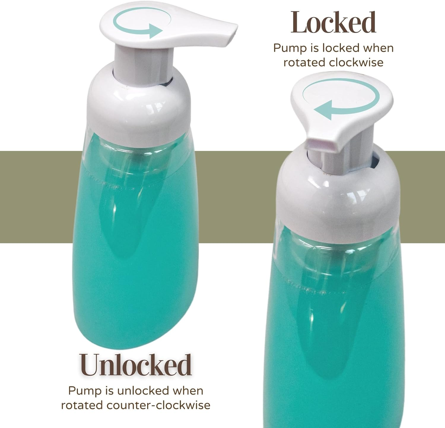 Clear Plastic Foaming Bathroom Countertop Soap Dispensers, Foaming Pump Bottles, Refillable Plastic Container for Liquid Soap, Compatible with Dr Bronner'S Pure Castile Soap 250Ml (8.5 Oz) - (3 Pack) image number 3