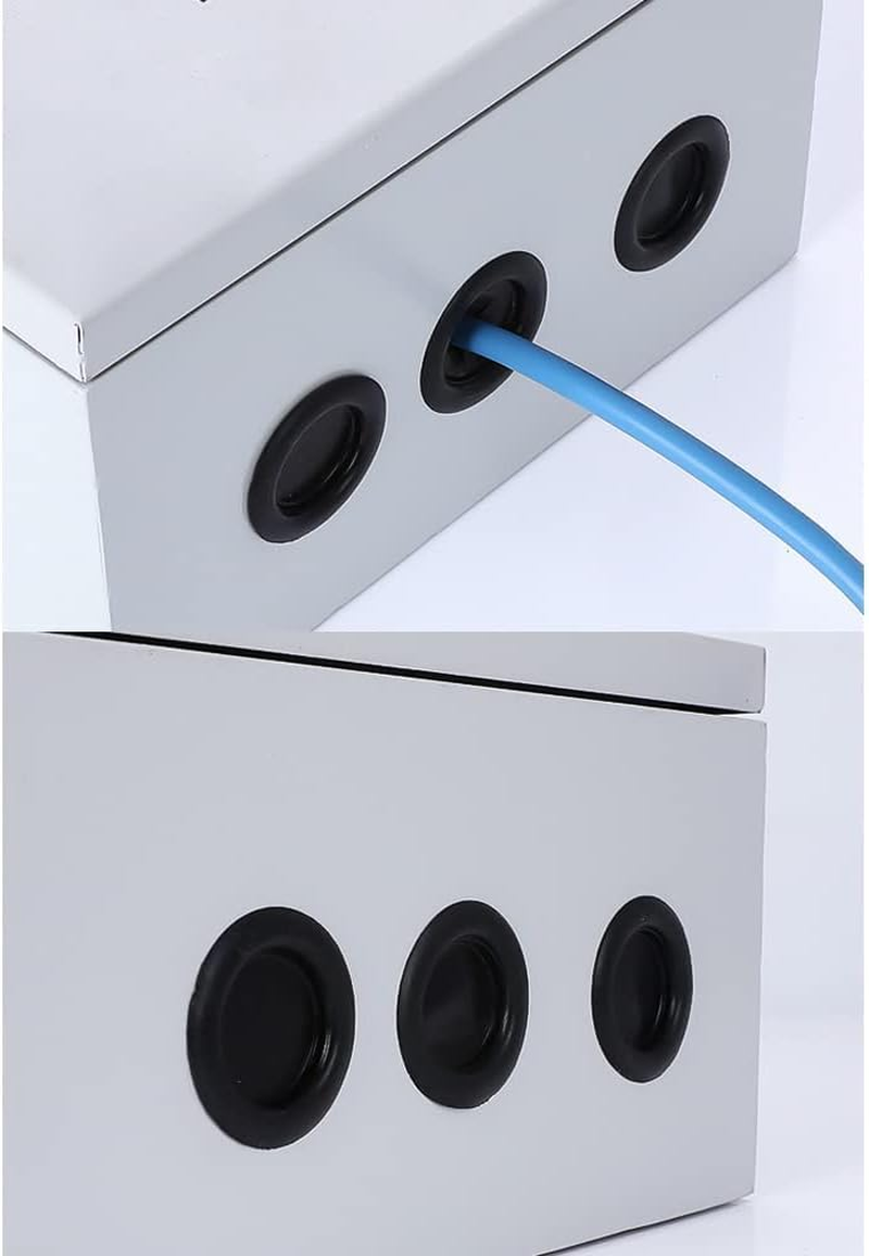 188 Pieces Closed Rubber Grommet Firewall Solid Closed Hole Plug Assortment Kit for Wire Electrical Appliance Plumbing (7 Sizes)