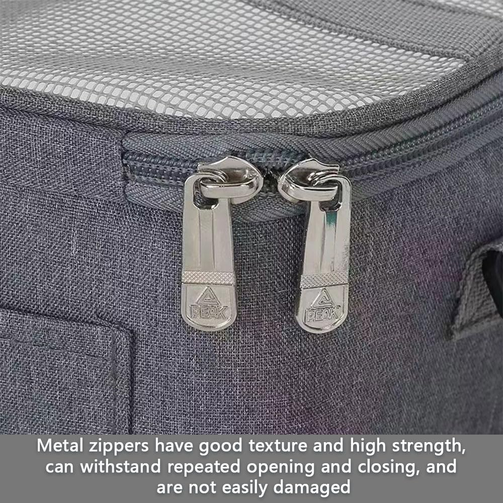 Portable Bird Carrier Travel Bag &ndash; Breathable Oxford Cloth Parrot Backpack with Stand & Shoulder Strap, Lightweight Small Animal Cage for Parakeets, Conures, Budgies, Lovebirds & More image number 2