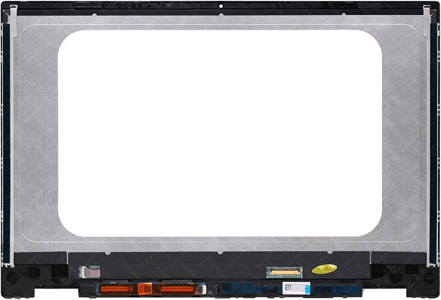 LCDOLED Replacement for HP Pavilion X360 14-Dw1013Tu 14-Dw1014Tu 14-Dw1014Ns 14-Dw1014Nx 14-Dw1015Tu 14-Dw1015Ns 14.0 Inches FHD 1920X1080 LCD Display Touch Screen Digitizer Assembly Bezel with Board image number 3