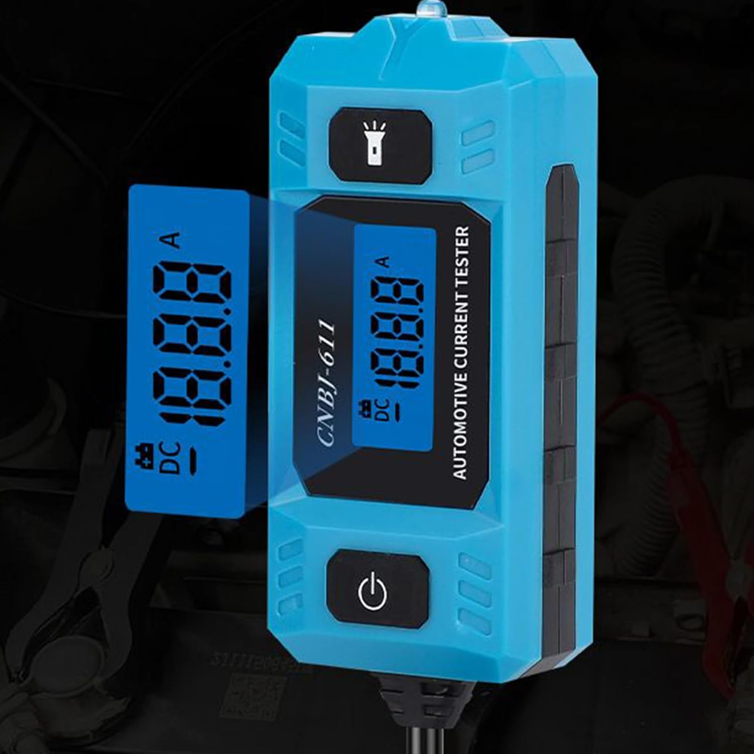 Bomefoi Car Circuit Tester,20A 48V Fuse Checker with Front Light | High-Precision Automotive Current Tester with LCD Screen,For Home Garage Roadside Vehicle Maintenance Truck Motorcycle image number 5