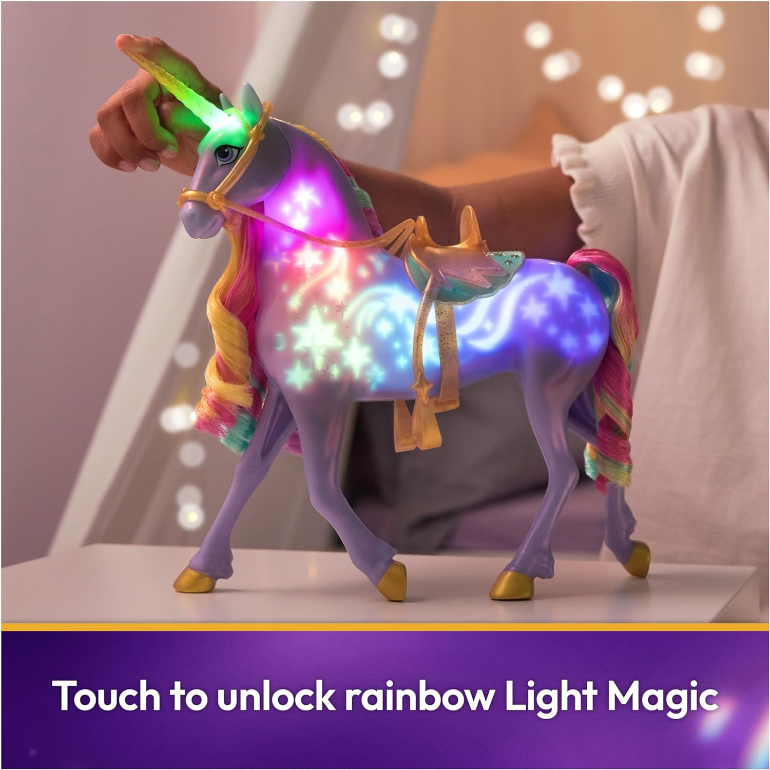 Unicorn Academy, Interactive Rainbow Light-Up Wildstar Unicorn Toy with Lights, Sounds & Music, Dolls & Unicorn Toys for Girls Ages 4 and Up image number 1