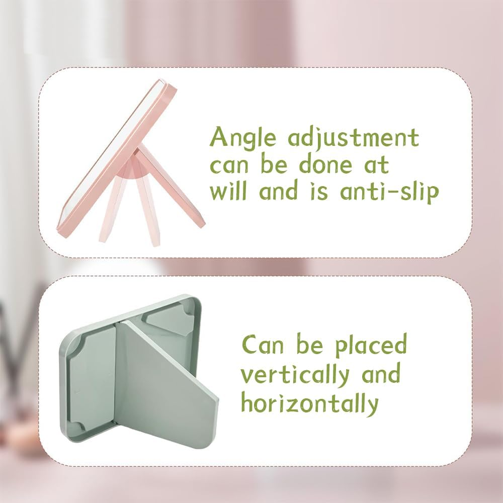 12 Pack Portable Dormitory Desktop Makeup Mirror, Convenient and Portable Travel Mirror, Ultra-Thin Durable Foldable, HD Mirror, Suitable for Spa Party, Girls and Women image number 1