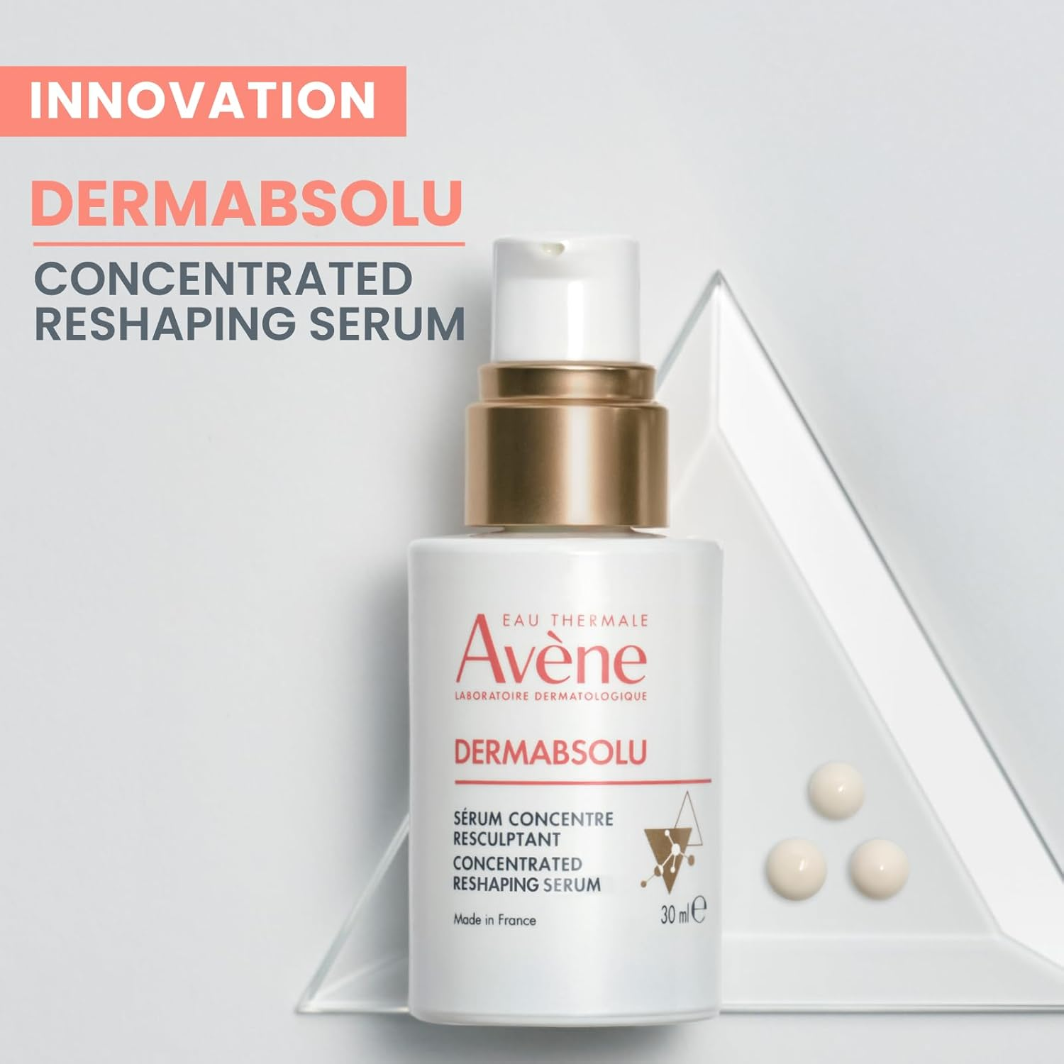 Eau Thermale Av&egrave;ne Dermabsolu Concentrated Reshaping Serum 30Ml, Boosts Skin Radiance, Defines the Contours of the Face and Firms the Skin image number 3