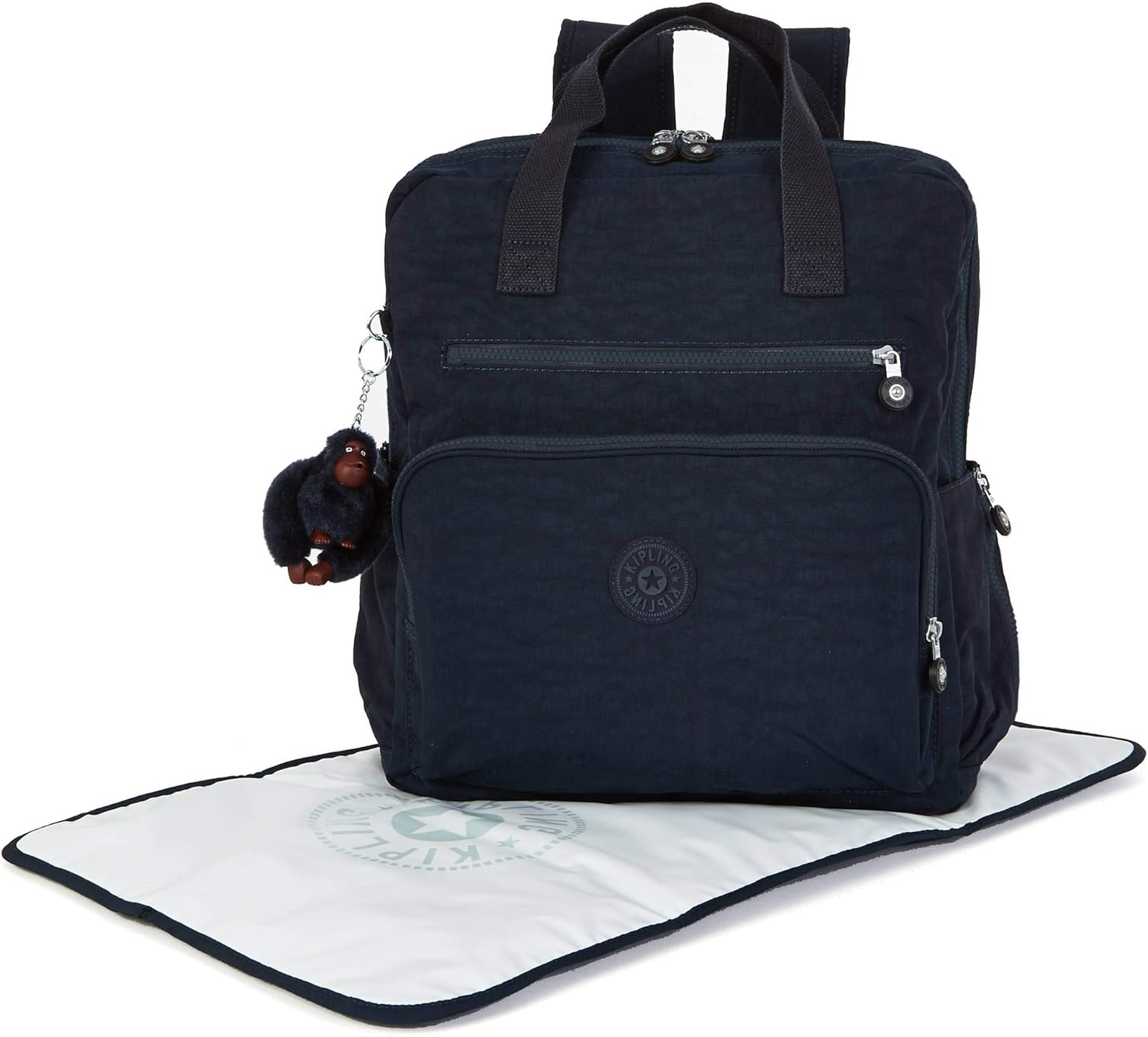 Kipling Audrie Backpack Diaper Bag Black Tonal