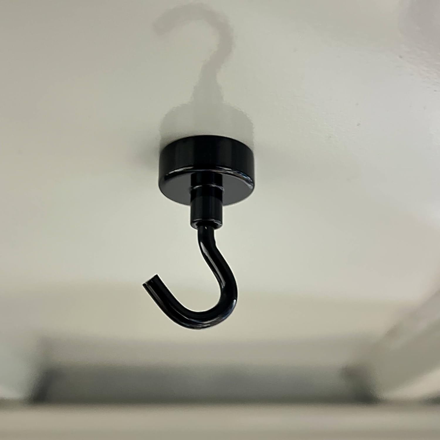 10PCS Magnetic Hooks, Neodymium Magnets with Rust Proof Coating, Strong Magnet Hooks for Hanging, Magnetic Hanger for Kitchen, Cruise, Workplace (Black) image number 3