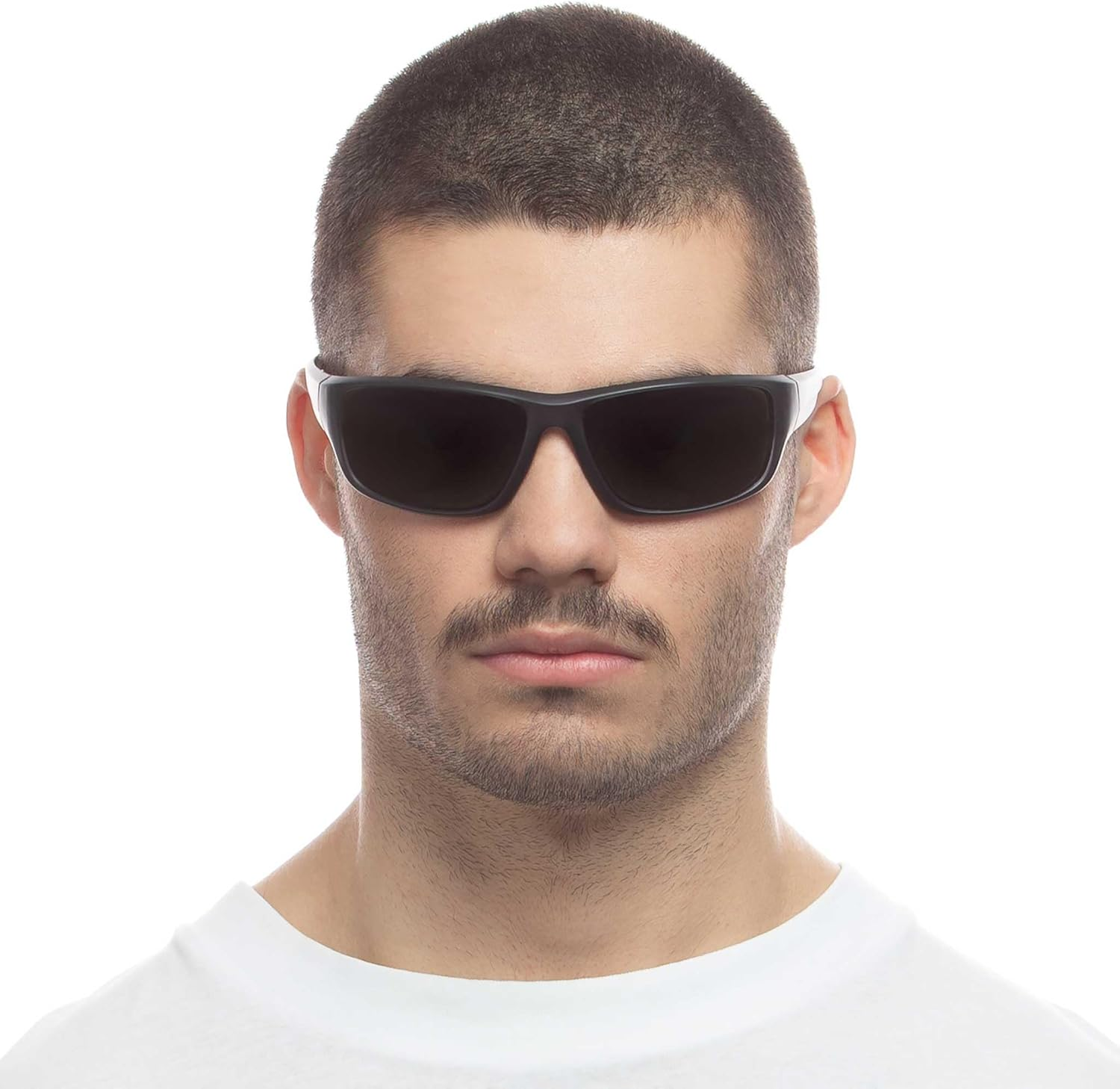 Cancer Council Male Dundee Matte Grey Wrap Sunglasses image number 5